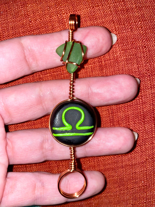 Libra Zodiac Blunteez with Sea Glass